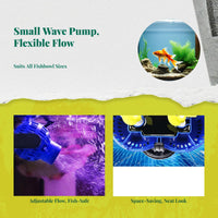 Quiet, powerful wave pump for aquariums.