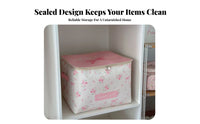 foldable Clothes Box Large Capacity Closet Organizer Lidded for Moving House