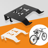 Wall-Mounted Cycle Rack Hooked Arms Folded Metal Bike Rack Space Saving