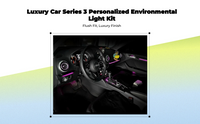 A-Series car dashboard air vent LED mood light trim