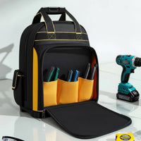 Heavy Duty Tool Backpack Large Capacity Tool Backpack Hard Molded Base