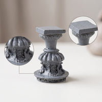 Miniature Water Feature Fluted Dollhouse Water Feature Vintage-Evocative Miniature Column for Collectors