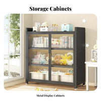 particle-resistantresistant Fluted Glass Door Cupboard Floor-Standing Design book cabinet Modern aesthetic book cabinet Sturdy Frame for Book Lovers, Collectors, Homeowners, Living Room, Home Office, Balcony, Entryway