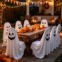 Creative Halloween Ghost Chair Cover Set