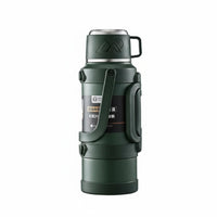 Large Capacity Insulated Bottle with Handle Watertight Large Capacity Vacuum Container Non-Slip Bottom Portable Insulated Water Bottle for Travel