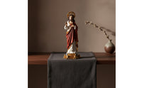 Religious Figurine White Figurine with Radiant Aura Collectible for Altar