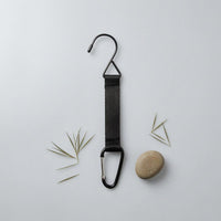 Metal Hardware Backpack Hanging Hook Iron Carabiner Bag Hook Black Carabiner Gear Clip Lightweight
