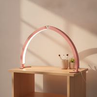 U-Shaped Foldable Beauty Lamp with Crescent Base Curved Crescent Nail Lamp 40W Crescent Light Adjustable for Shops