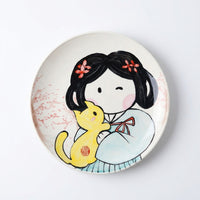 Tang Dynasty Lady Plate, New Bone China, 8 Inch