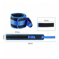 Black and Blue Leg Lifting Strap Mesh-Like Thigh Support Strap Woven Leg Lift Loop Breathable