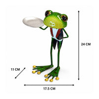 Frog Figurine Decorative Frog Statue Ornament for Balcony