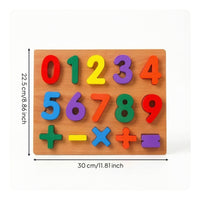 Easy-to-Grasp Wooden Board with Removable Pieces Long-Lasting Wooden Puzzle Compact Educational Puzzle for Preschoolers
