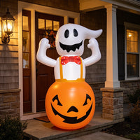 Halloween Inflatable Pumpkin Ghost Tumbler Decoration