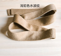 羊绒大衣腰带配饰系带水波纹驼色羊毛呢面料手工明线款