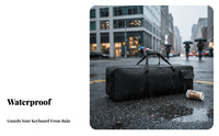 Electronic Piano Carrying Case Waterproof Digital Piano Carrying Case Padded Keyboard Gig Bag Thickened Padding for Gigs