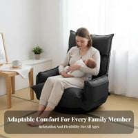 Adjustable Floor Chair Foldable Design Adjustable Padded Lounger Japanese Design Rear Support for New Mothers, Teens
