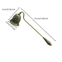 Safe Flame Extinguishing Rhinestone Candle Snuffer Elegant Design Vintage Candle Snuffer Reduces Smoke Artisan-Made for Wedding