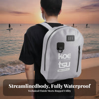 Waterproof Fishing Backpack Outdoor Paddleboard Bag Sturdy Backpack with D-Loop Lightweight for Anglers, Paddleboarders, Paddleboarding, Kayaking