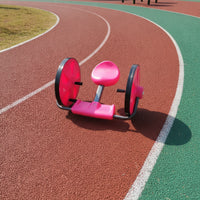 Hand-Operated Riding Car Stable Rideriding Toy with Side Wheels Compact Balance Rideriding Toy for Kids, Young Children, Playroom, Backyard