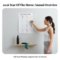 2026 Horse Year Desk Calendar, Fitness Log