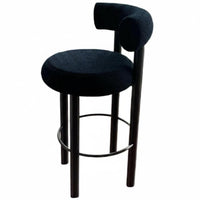 Kitchen Island Stool Luxury Design Pedestal High Stool with Supportrest Modern Design Padded Seat for Bar Owners, Adults