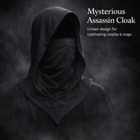 Assassin Cosplay Hooded Cape for Anime Convention, Hooded Cloak Maxi Cape, Stage Performance Robe, H - Image 2