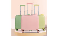 Telescopic Handle Carry on Kids Suitcase Molded Front Children's Suitcase