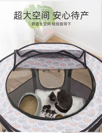 宠物帐篷猫狗产房外出帐篷 龙猫小宠放风围栏 大空间舒适透气 FX