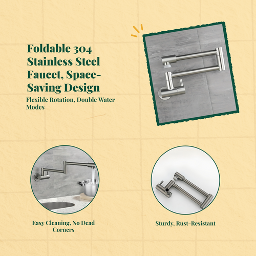 360° swivel wall faucet