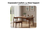 Bull Curve Chair Ergonomic Design Dining Seating Nordic Design for Bedroom
