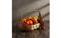 Basket with Handle Decorative Woven Gift Basket Handheld for Fruit Display