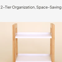 Bamboo Spice Rack Countertop Organizer Minimalist Design