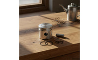 Piston Assembly Metal Piston with Rings Fit Part for Mechanics, Hobbyists