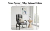 Folding Recliner with Footrest Foldable Strong & Practicalsign Computer Armchair Reclining Rearrest Highspine for Office Workers