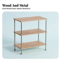 Multi-Level Shelving Unit Stylish Design Multi-Level Display Rack Space-Saving