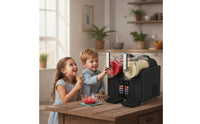 Countertop Slushy Maker with Dual Cylinders 2-in-1 Slush Machine Multi-Function Ice Cream Maker Fast-Freezing for Cafes
