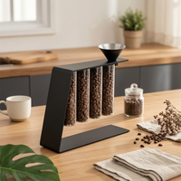 Coffee Bean Rack with Tubes Attractive Test Tube Stand Sturdy for Baristas