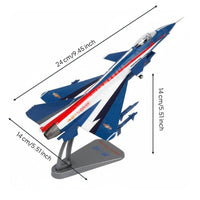 Static Display J-10C Model Aircraft Alloy J-10 Fighter Model High Intricate Diecast Jet Detailed for Collectors, Desk, Office