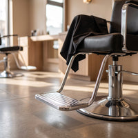 Salon Chair Footrest Replacement Barber Chair Footrest Hard-Wearing Metal Components for Barbers