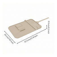 Tray Mat with Phone Stand Low-Profile Silicone Tray Mat Molded for Airplane