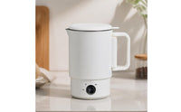Foldable Electric Kettle Travel-Friendly Electric Kettle with Detachable Base Compact Portable Water Boiler for Business Trips, Hotel Rooms, Dorm Room