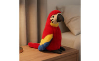 Birthday Gift Parrot Stuffed Toy Soft and Cute Stuffed Parrot Doll PP Cotton Filled for Playroom
