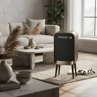 High Leg Trash Bin Matte Stainless Steel Finish Automatic Trash in the Area Saving Wastebasket