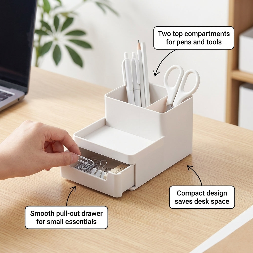 5 Tier Stackable File Organizer for Office Desk, Desktop Paper A4, Slide Out Tray Document Storage Rack for Workers