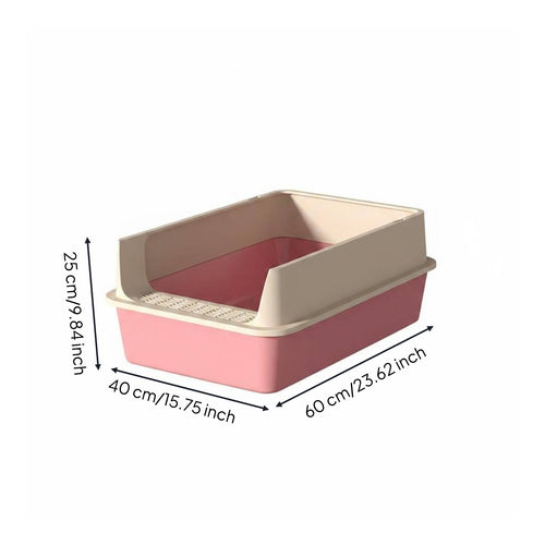 Semi Enclosed Feline Litter Box Sturdy Semi Enclosed Litter Box Removable
