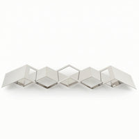 Tray with Diamond Frame Geometric Abstract Tray Low-Profile for Tabletop, Living Room
