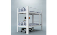 Metal Bunk Bed Space-Saving Bunk Bed Frame Heavy Duty for Students, Teens, Dormitory, Bedroom, Apartment