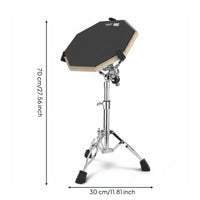 12 Inch Drum Practice Pad Set Good Rebound 12 Inch Drum Practice Pad Portable