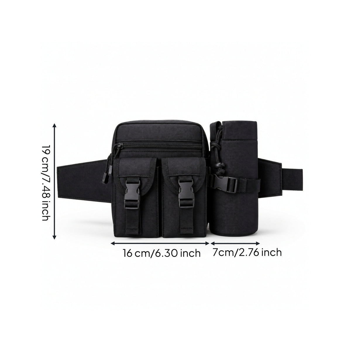 Compact Golf Waist Bag Lightweight Waist Bag with Cup Holder Hands-Unrestricted Fanny Pack with Water Bottle Holder Secure for Golfers