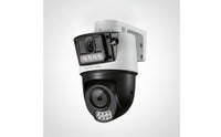 Two-Way Voice Outdoor Camera with Wall-Mount Bracket Waterproof Dual Lens Security Camera Power over Ethernet Wired for Homeowners, Shop Owners, Home Entrances, Yards, Shops
